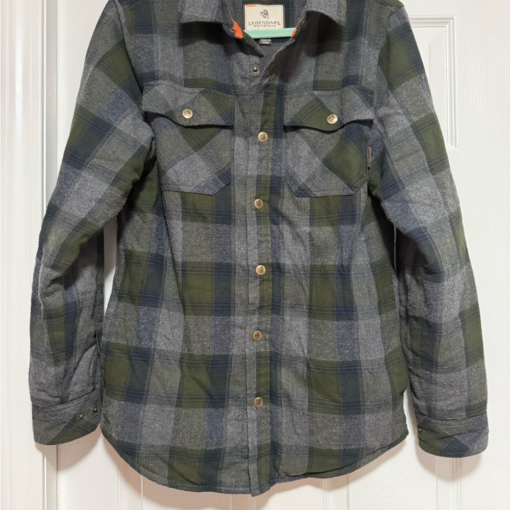 Legendary Whitetails Dark Plaid Shirt